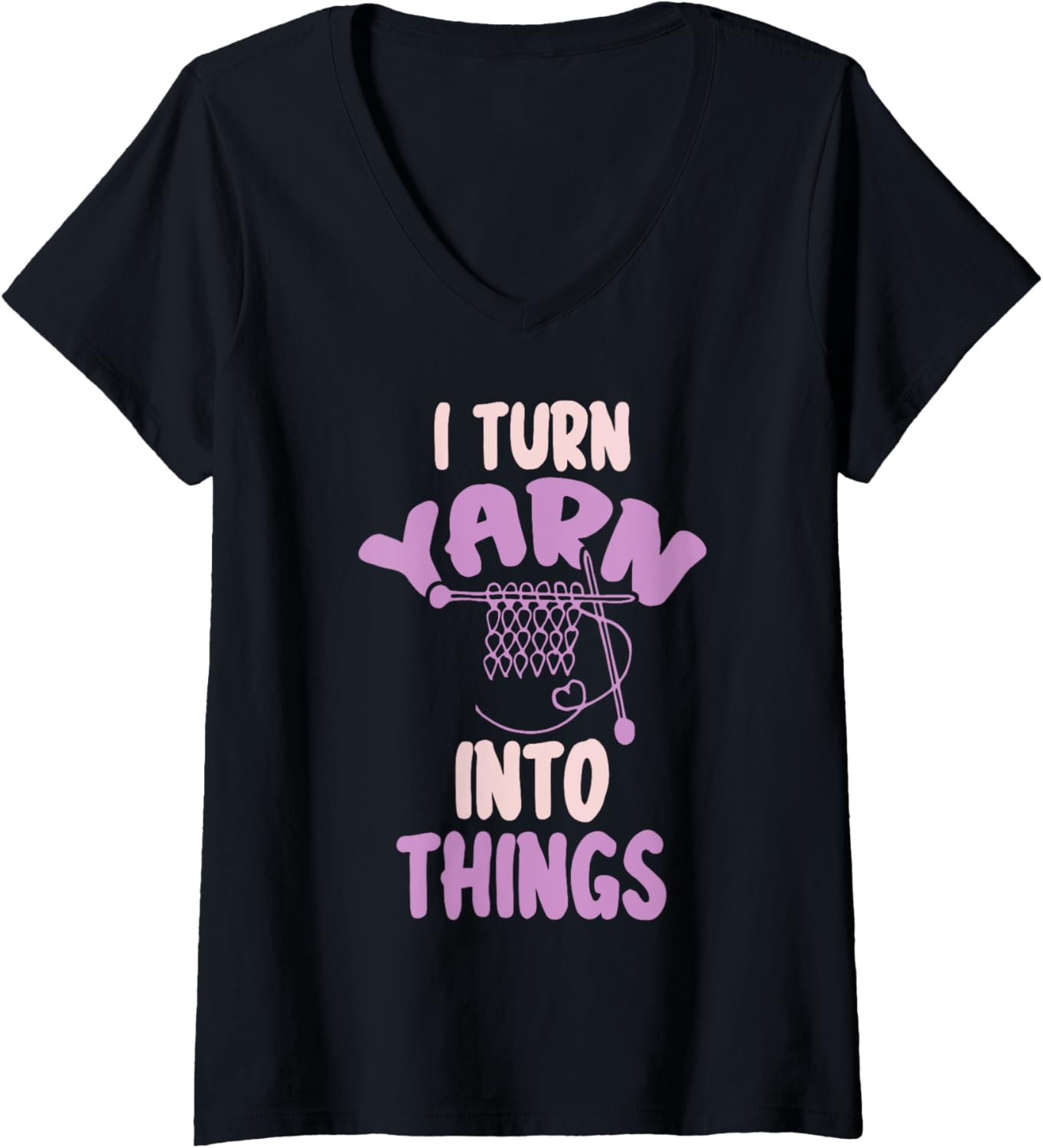 Funny Knitting Retirement Crochet Yarn V-Neck