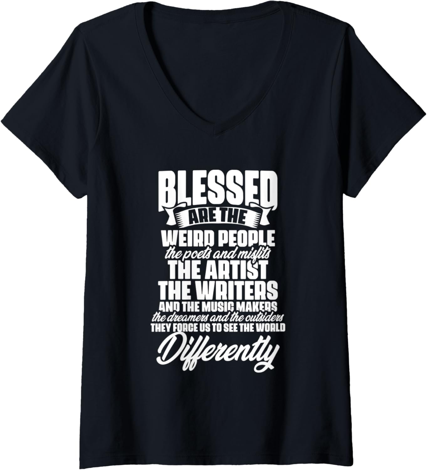 Womens The Writers and Music Makers for an Artist V-Neck