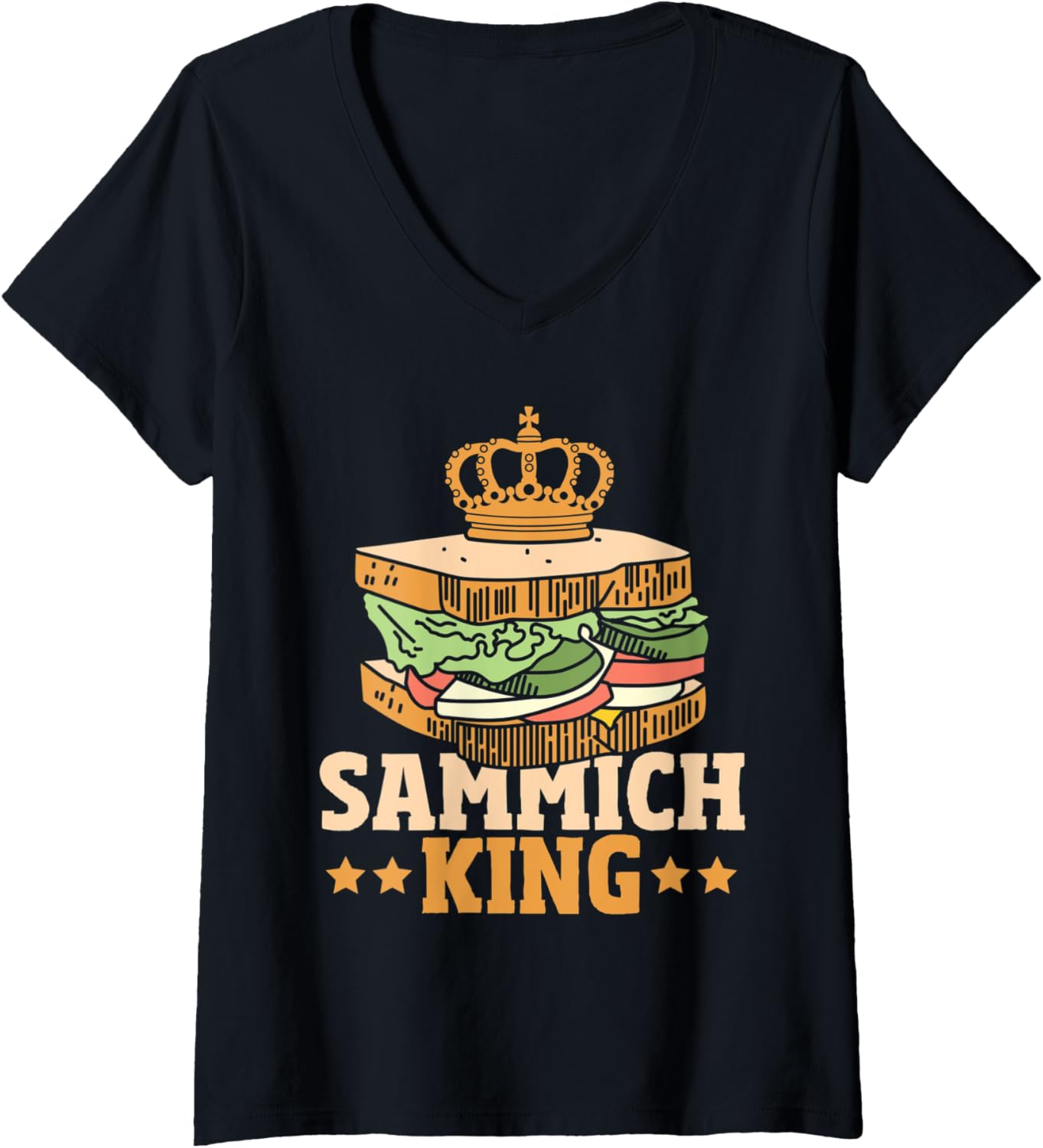 Womens Sandwich Master - Funny Sandwich Making Sammich Maker V-Neck