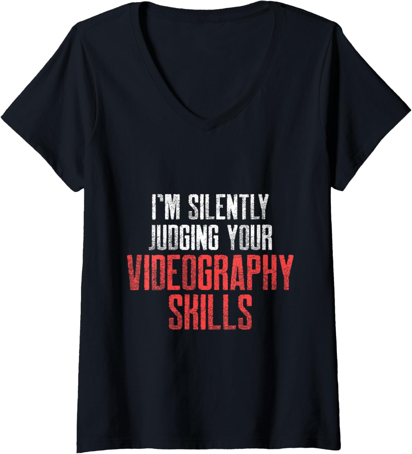 Womens Videographer Judging Videography Filmmaker Gift V-Neck
