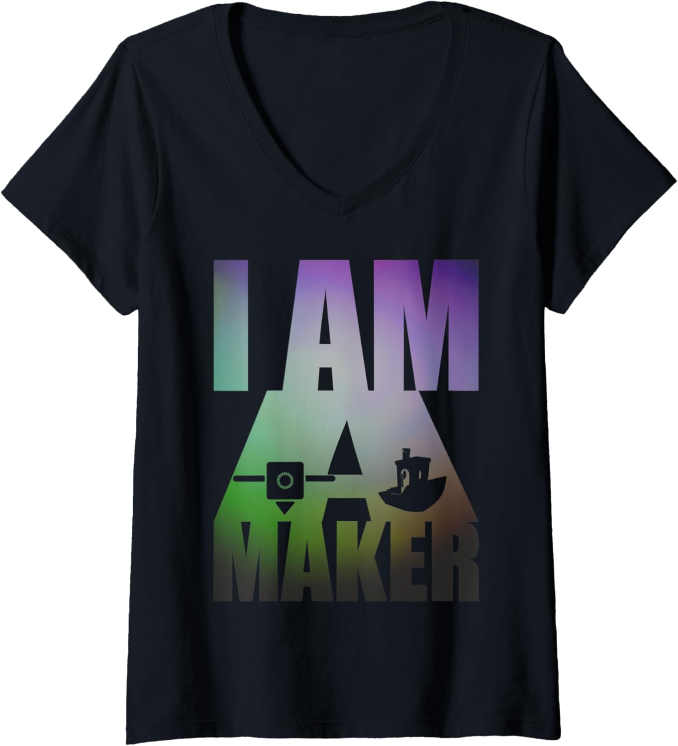 Womens 3D Printing maker design for 3D printer makers V-Neck