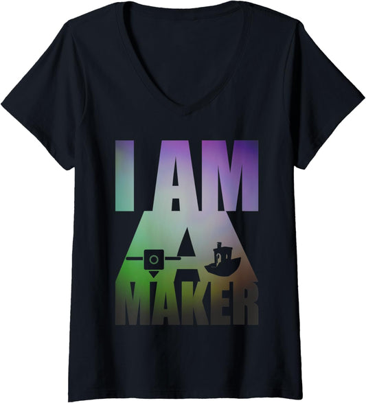 Womens 3D Printing maker design for 3D printer makers V-Neck
