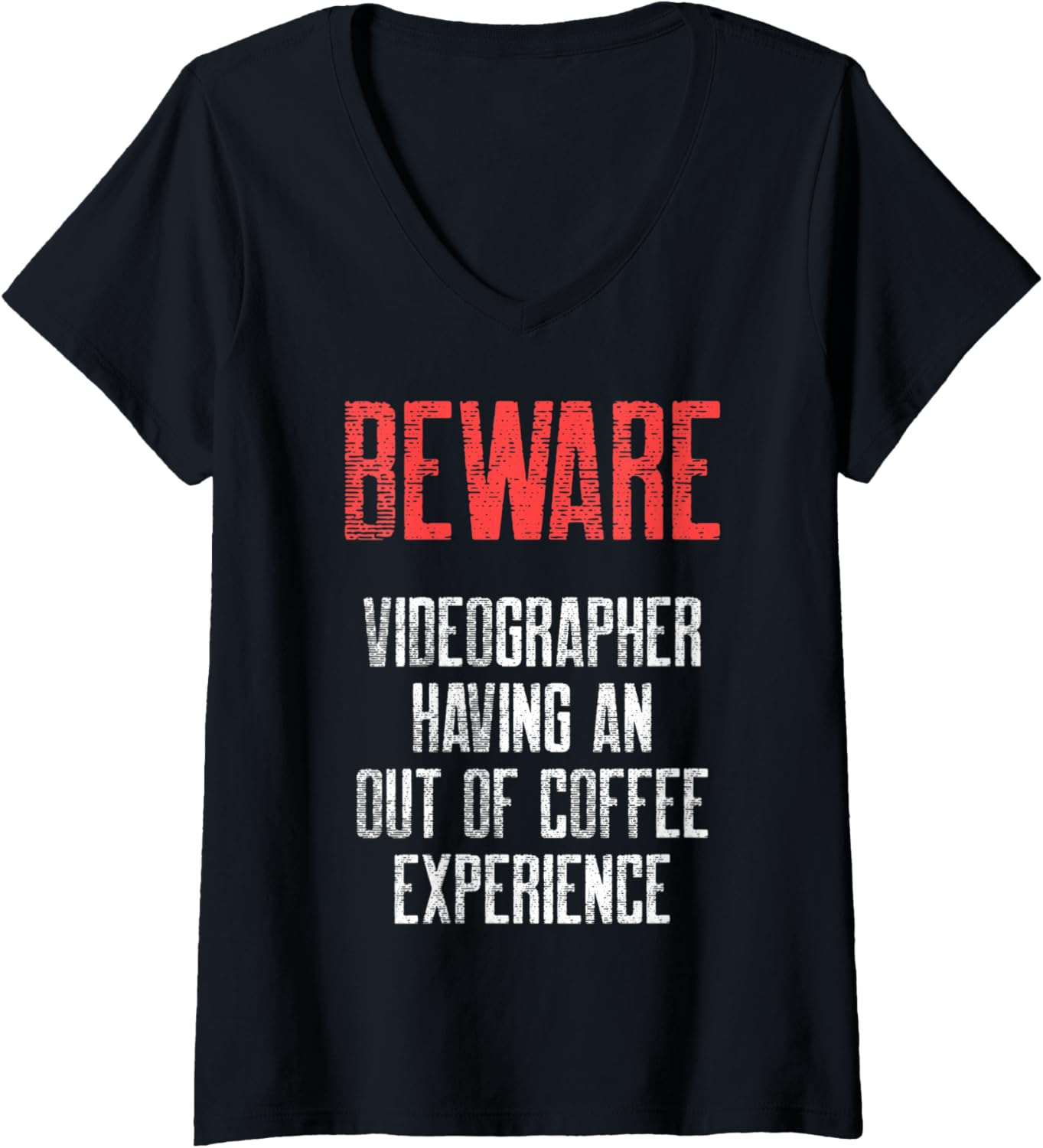 Womens Videographer Experience Videography Filmmaker Gift V-Neck