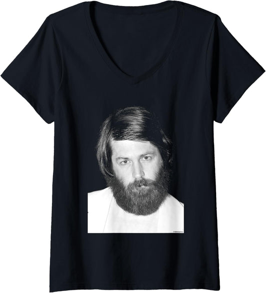 Womens The Beach Boys Singer Brian Wilson By Allan Ballard V Neck