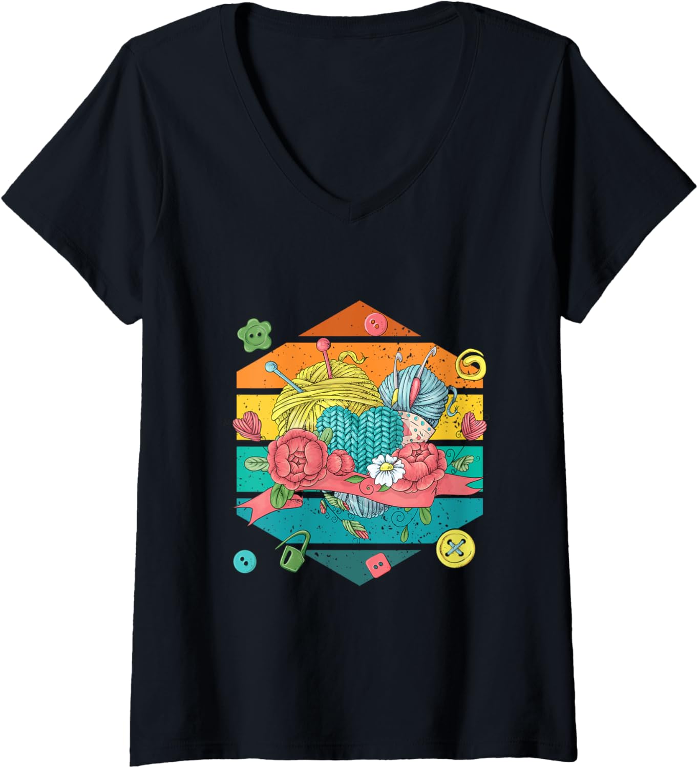 Crocheting Knitting | Yarn Wool Knit | Crocheter Knitter V-Neck