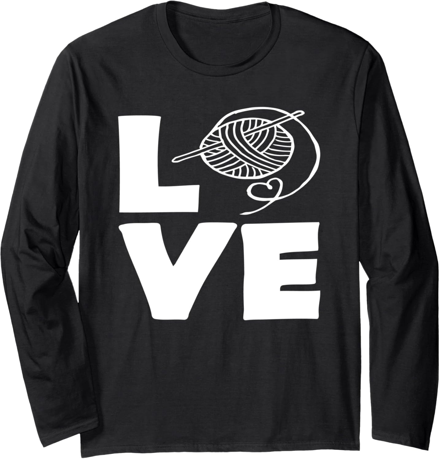 Knitting Love Yarn Needle Hobby Knitting Long Sleeve