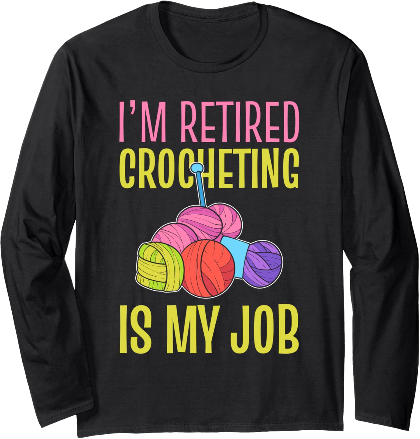 Crocheting Yarn Job Yarn Crafter Long Sleeve