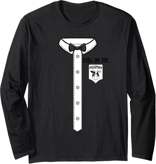 Milkman Milk Men Maker Funny Costume Long Sleeve