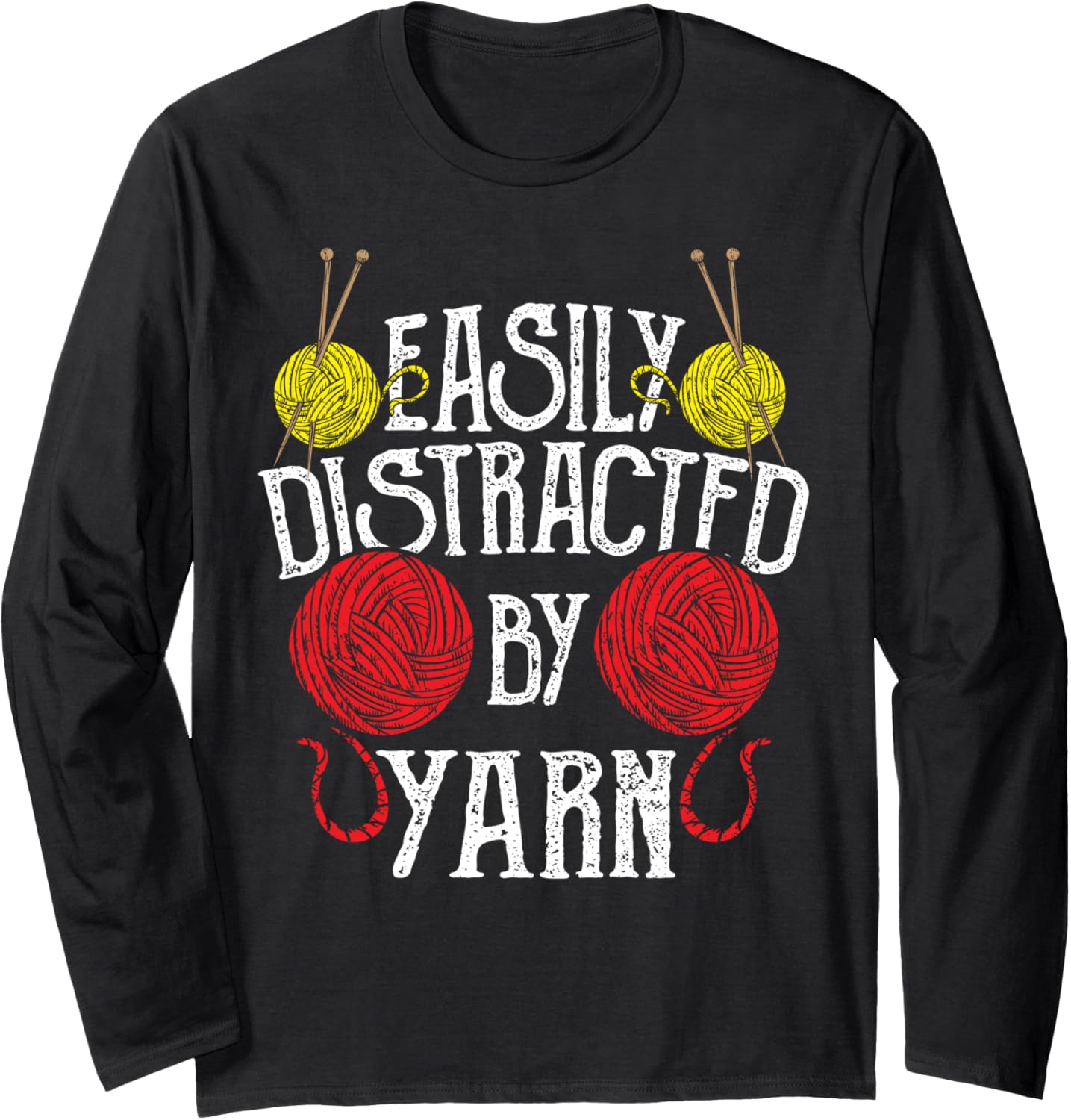 Knitting: Easily Distracted By Yarn - Crochet Long Sleeve