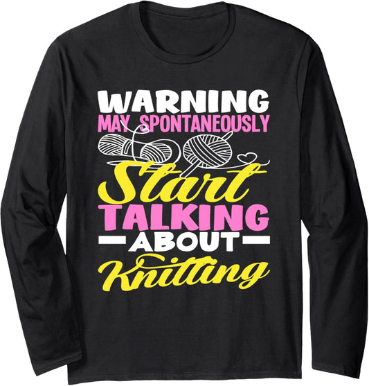 Knitting Warunung Start Talk About Knitting Knitter Yarn Long Sleeve