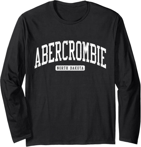 Abercrombie North Dakota ND JS03 College Univesity Style Long Sleeve