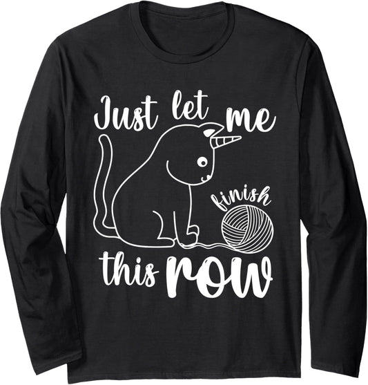 Funny Knitting Crochet Crocheting Unicorn Yarn Mom Women Long Sleeve