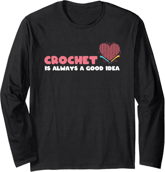 Crochet And Yarn Lover Seamstress Long Sleeve