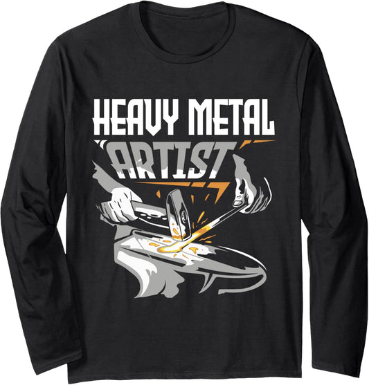Blacksmith Knife Maker Design for a Metalworker Long Sleeve