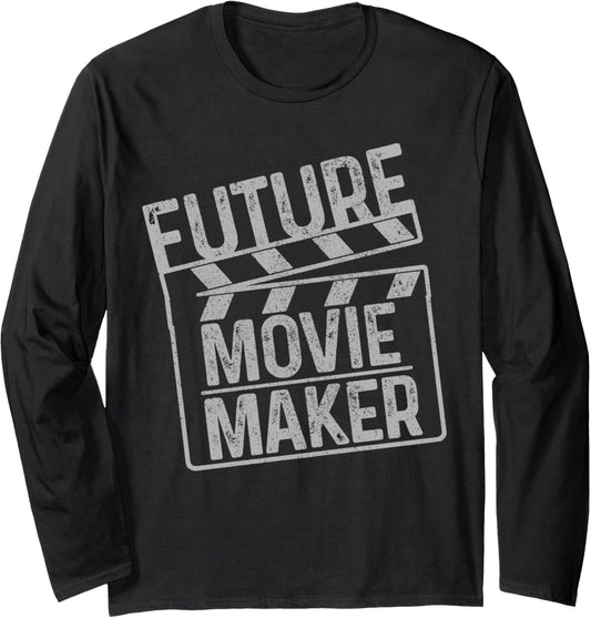Future Movie Director Film Making Filmmaker Funny Gift Long Sleeve