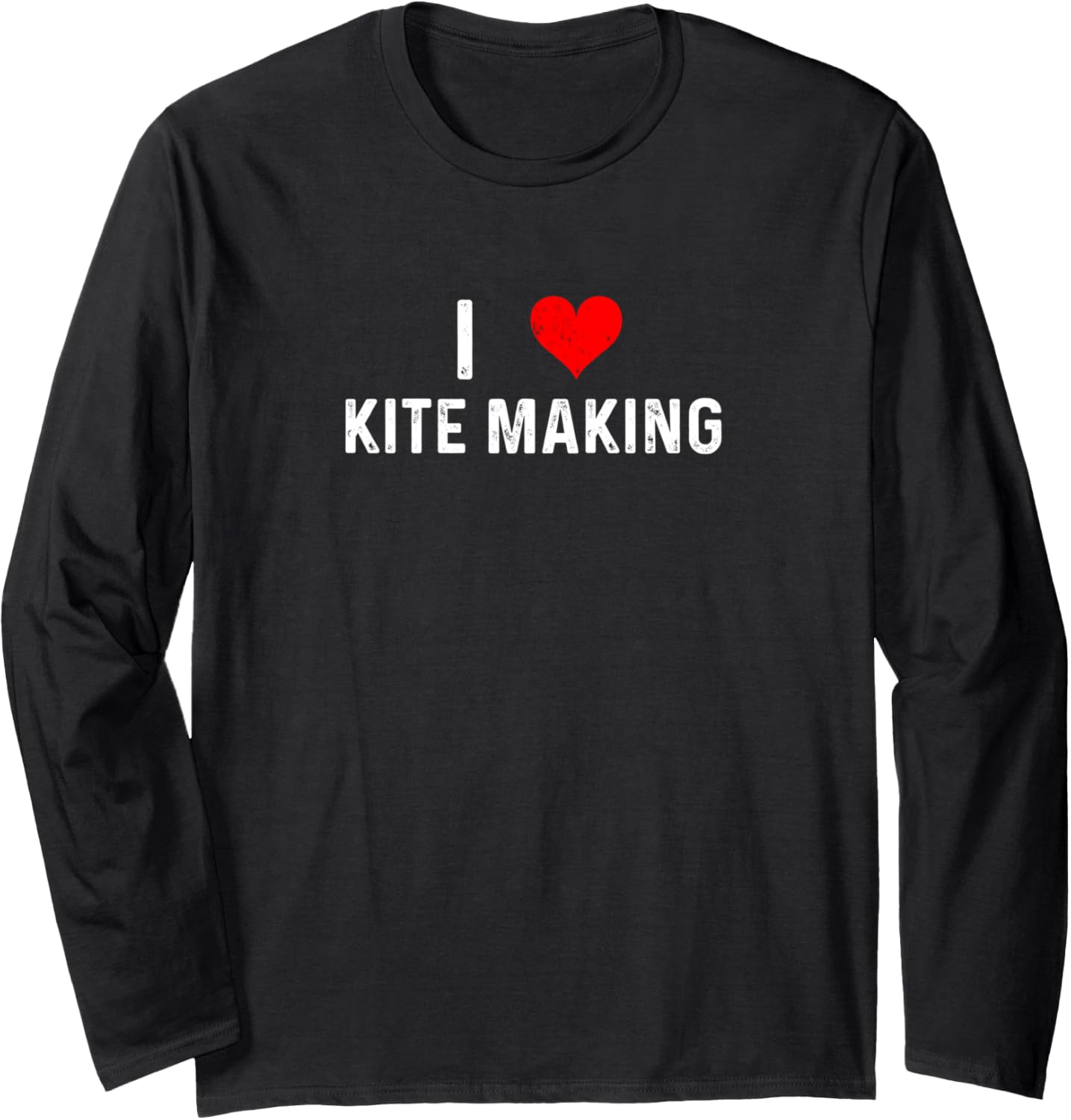 I Love Kite Making - Heart Fly Flying Flyer Maker Long Sleeve
