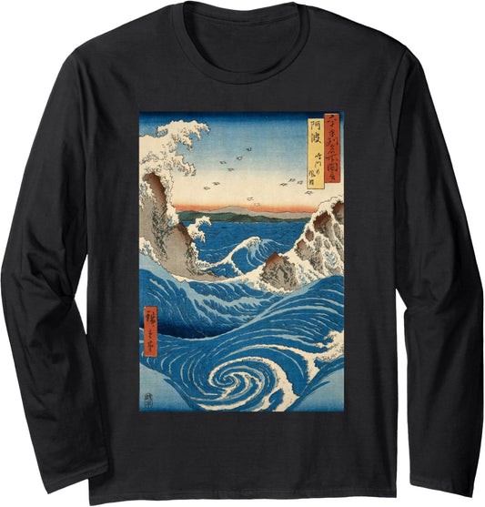 Navaro Rapids Wall Japanese Art Long Sleeve