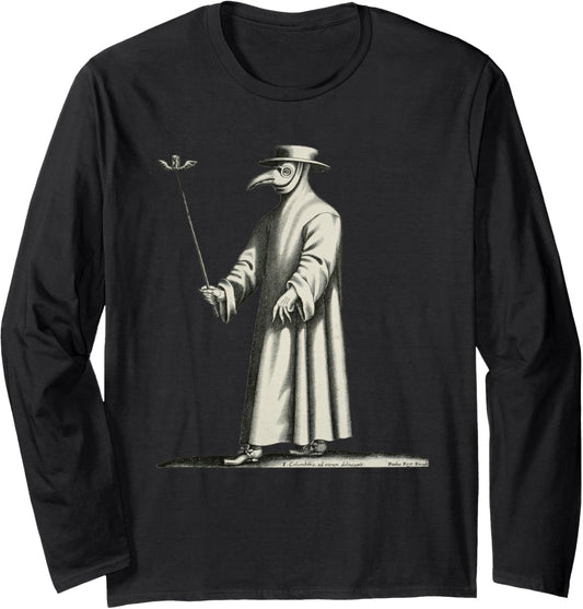 Plague Doctor, Medieval, Steampunk, Vintage Horror Long Sleeve
