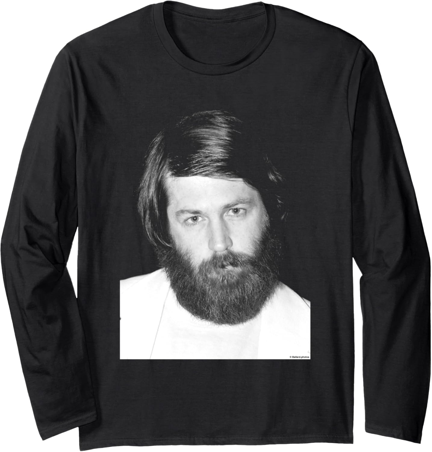 The Beach Boys Singer Brian Wilson By Allan Ballard Long Sleeve