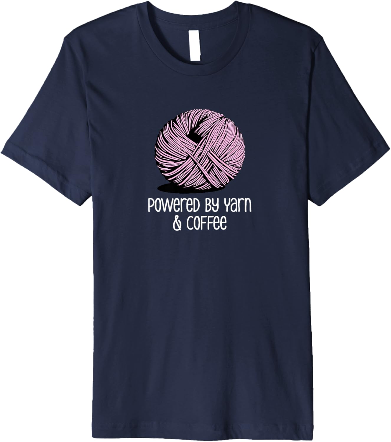 Funny Yarn and Coffee Saying Premium