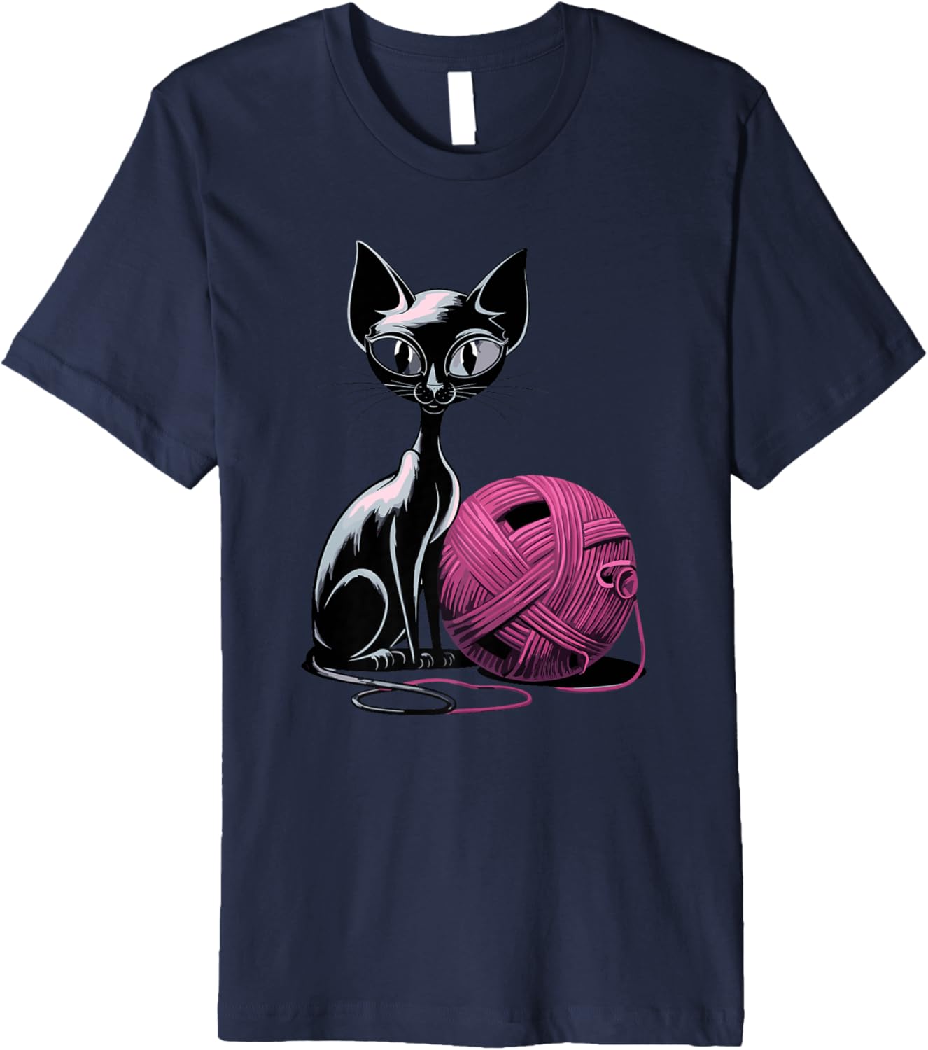 Cat And Wool Yarn Delightful Companionship Premium