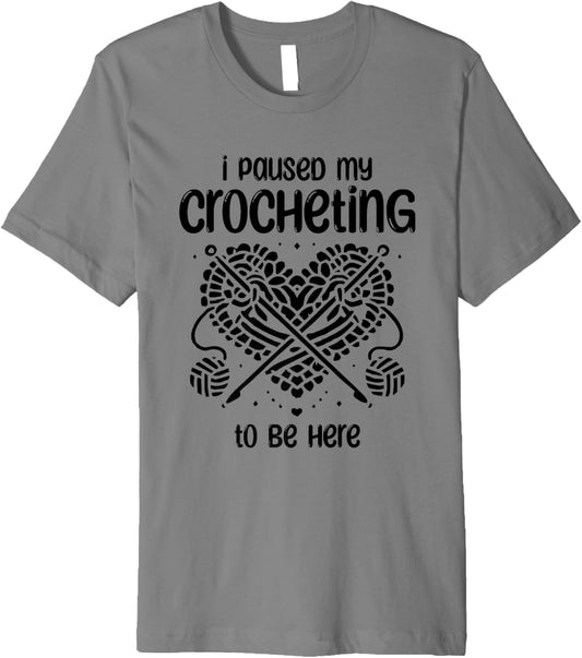 Funny Crochet Yarn Lover Women Crocheter Design Premium