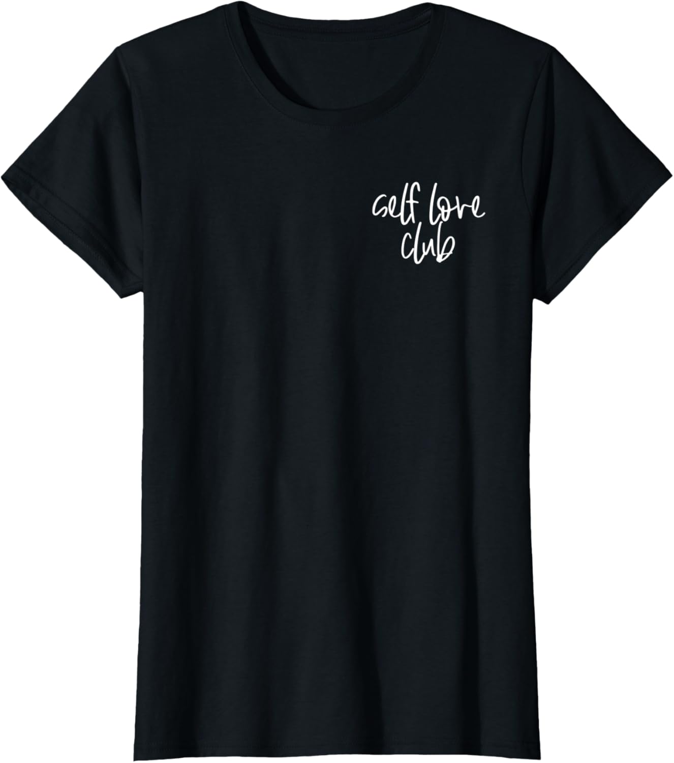 Womens Self Love Club Minimalist Inspirational Small Pocket Design