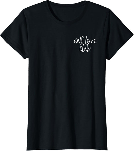 Womens Self Love Club Minimalist Inspirational Small Pocket Design