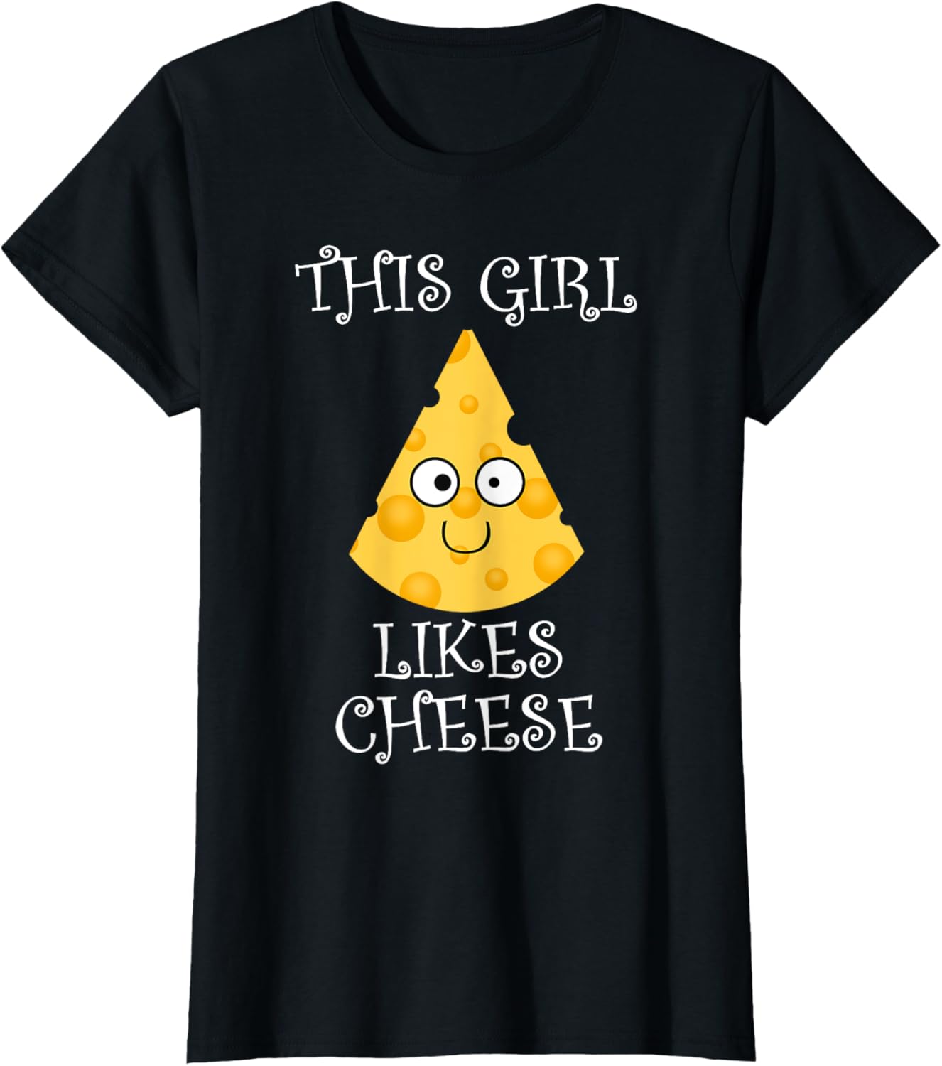 Girl Likes Eating Cheese Fast Food Cheese Maker