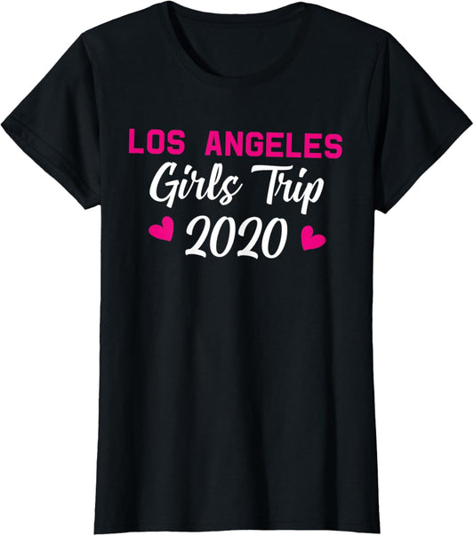 Womens Los Angeles Girls Trip 2020 Tee Gift Bachelorette Farewell