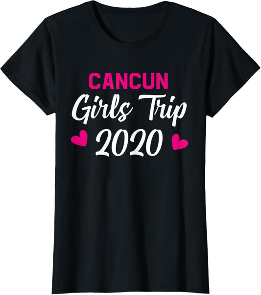 Womens Cancun Girls Trip 2020 Tee Gift Bachelorette Farewell