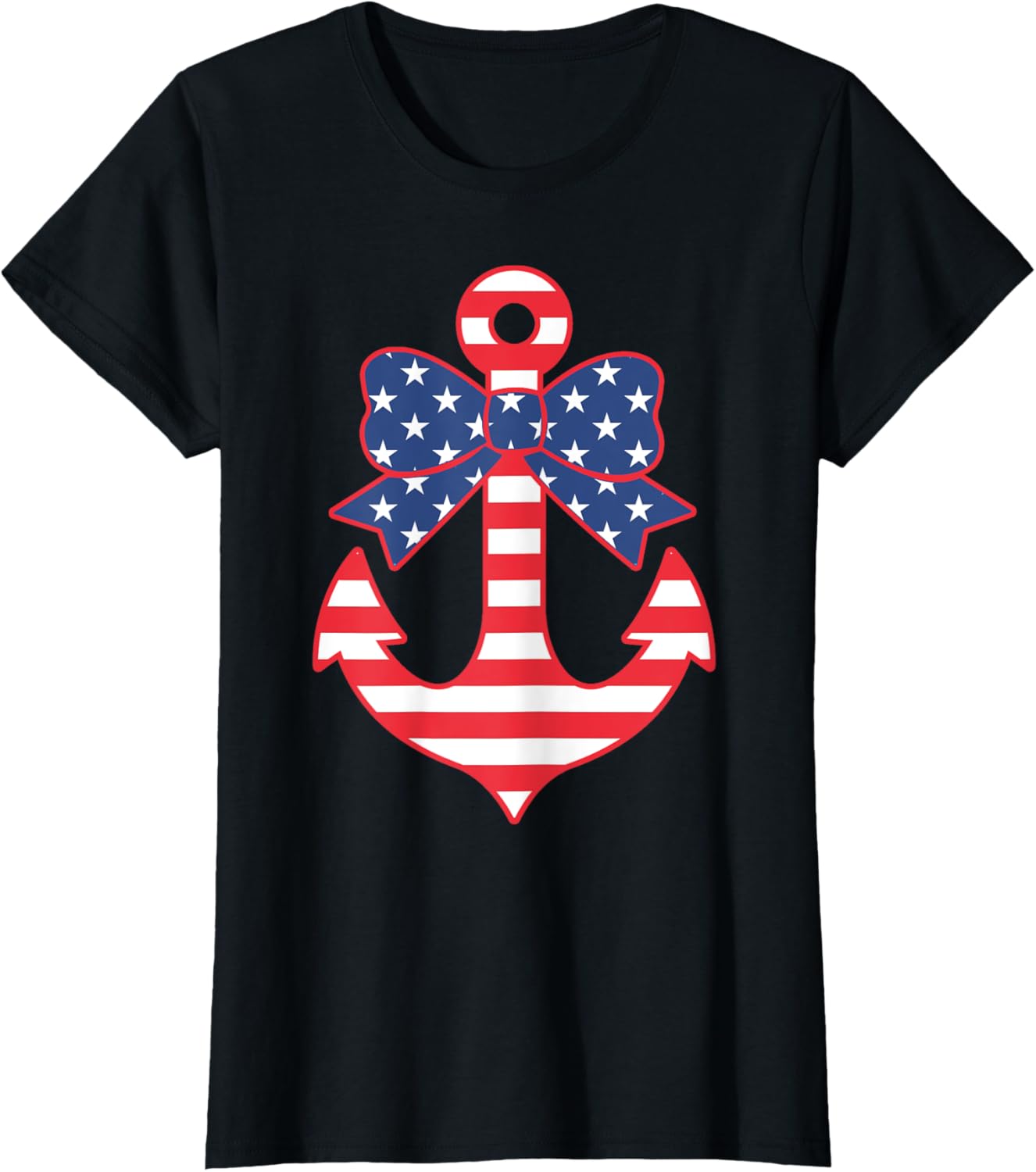 Patriotic Anchor American Flag Bow 4Th Of July Boat Cruise