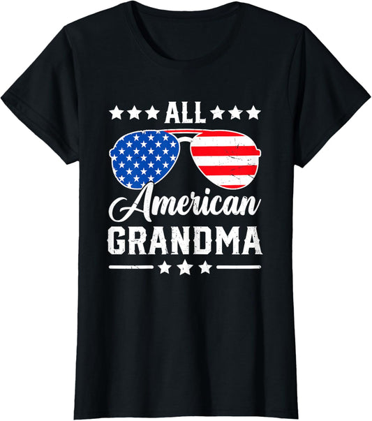 All American Grandma 4Th Of July Patriotic Usa Matching