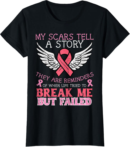 Breast Cancer Survivor My Scar Tell Story Awareness Women