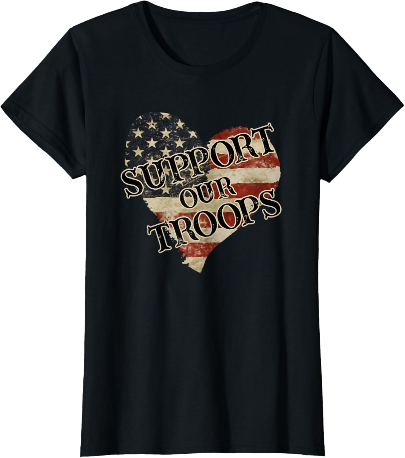 Support Our Troops Patriotic Military American Flag