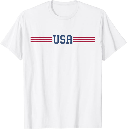 Usa Women Men Patriotic American White 4Th Of July