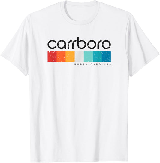 Vintage Carrboro Nc North Carolina Usa Retro Design