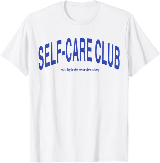 Self Care Club eat hydrate exercise sleep