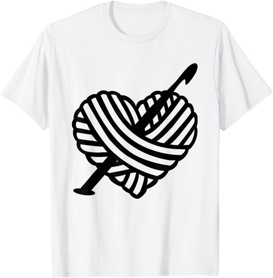 I Love Crochet T-Shirt by Crochet. Yarn. Love.