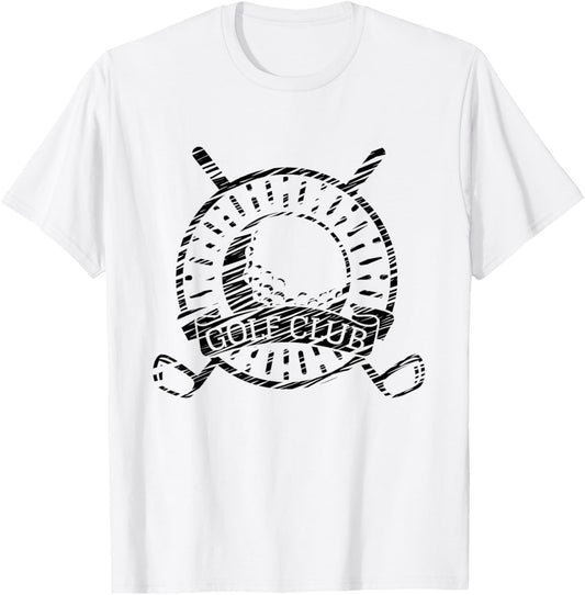 Golf and golfer fan motif vintage