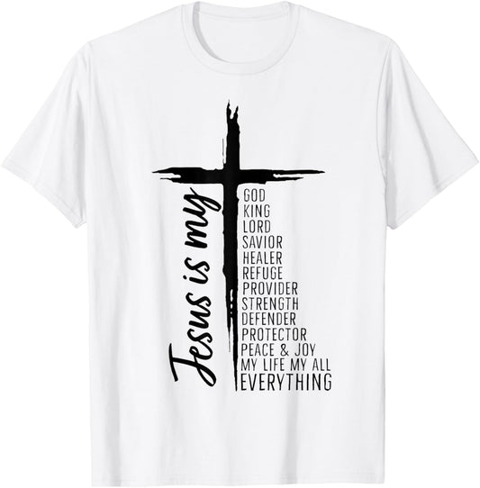 Cross Christian Christ Jesus Is My God King Lord And Savior
