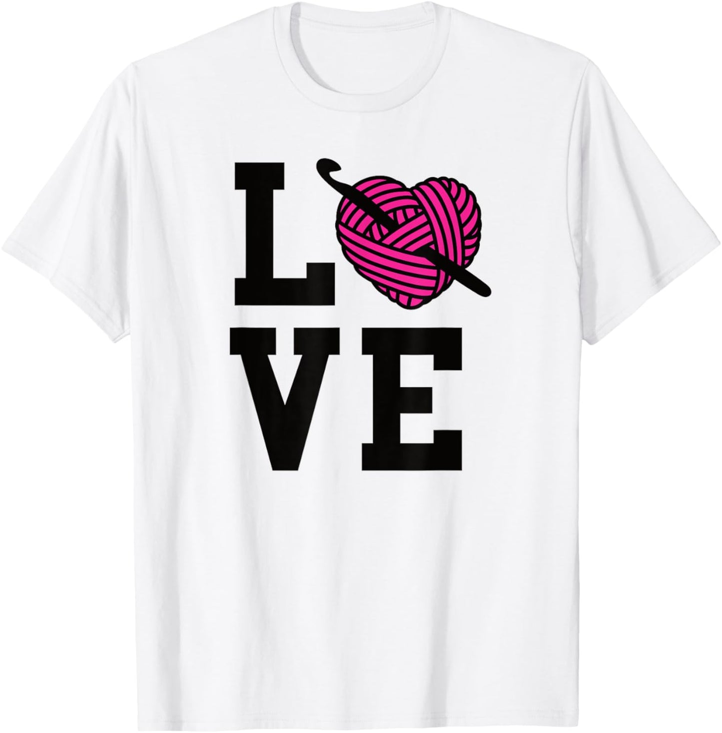 I Love Crochet Heart Yarn Knitting Crochet Hook