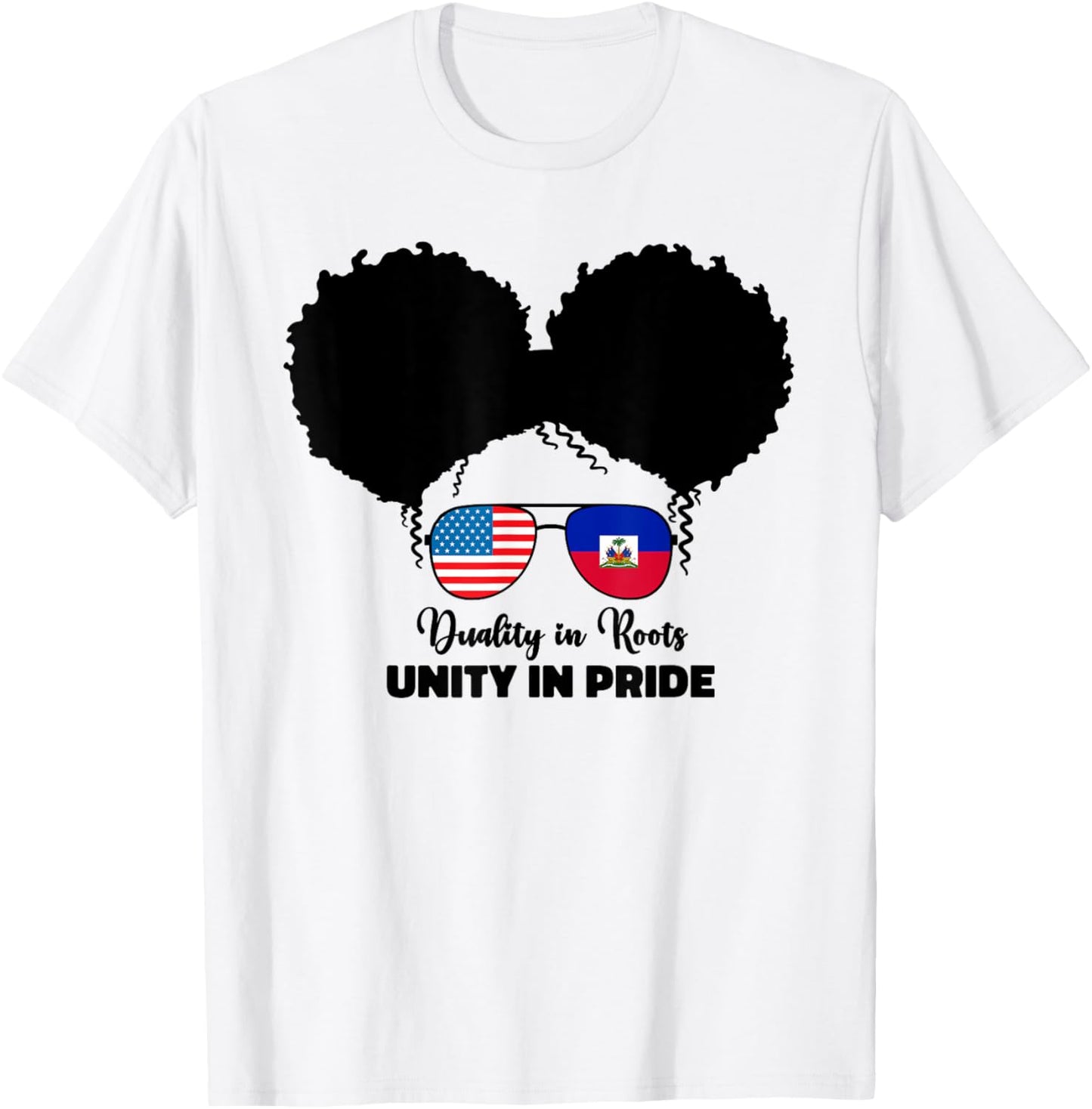 Half Haitian And American America Haiti Usa Flag Kids Girl