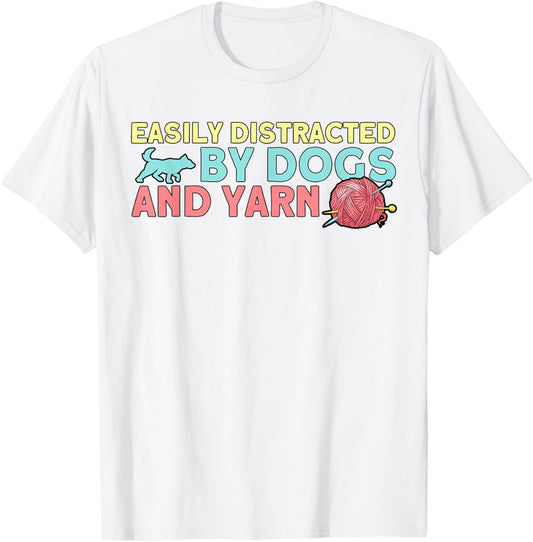 Knitting Knitter Dogs And Yarn