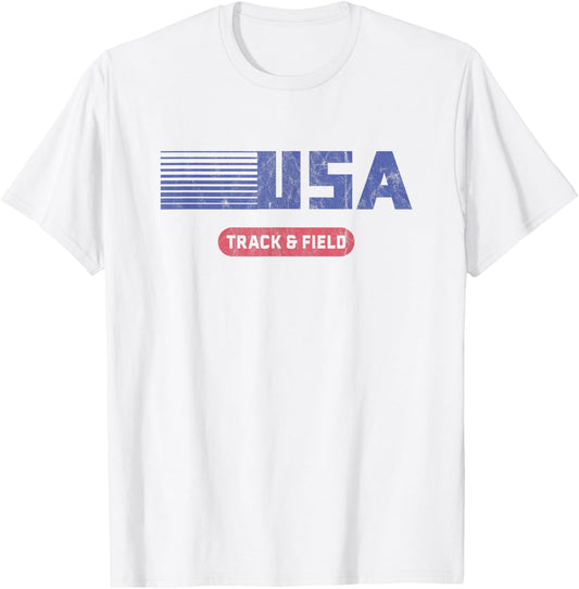 Retro Usa 2020 Team American Track Field Vintage