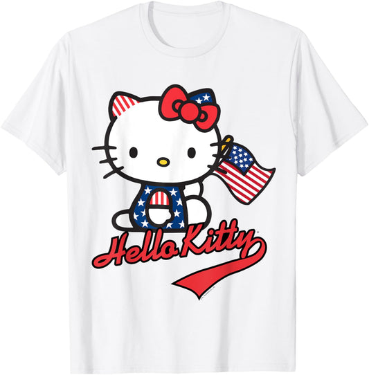 Hello Kitty American Flag Tee Shirt