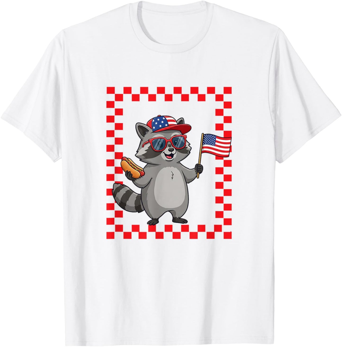 Raccoon 4Th Of July Toddler American Flag Patriotic Boy