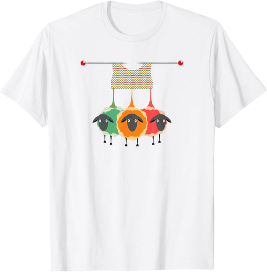 Funny Knitting Knitters Yarn Gift Idea T-Shirt