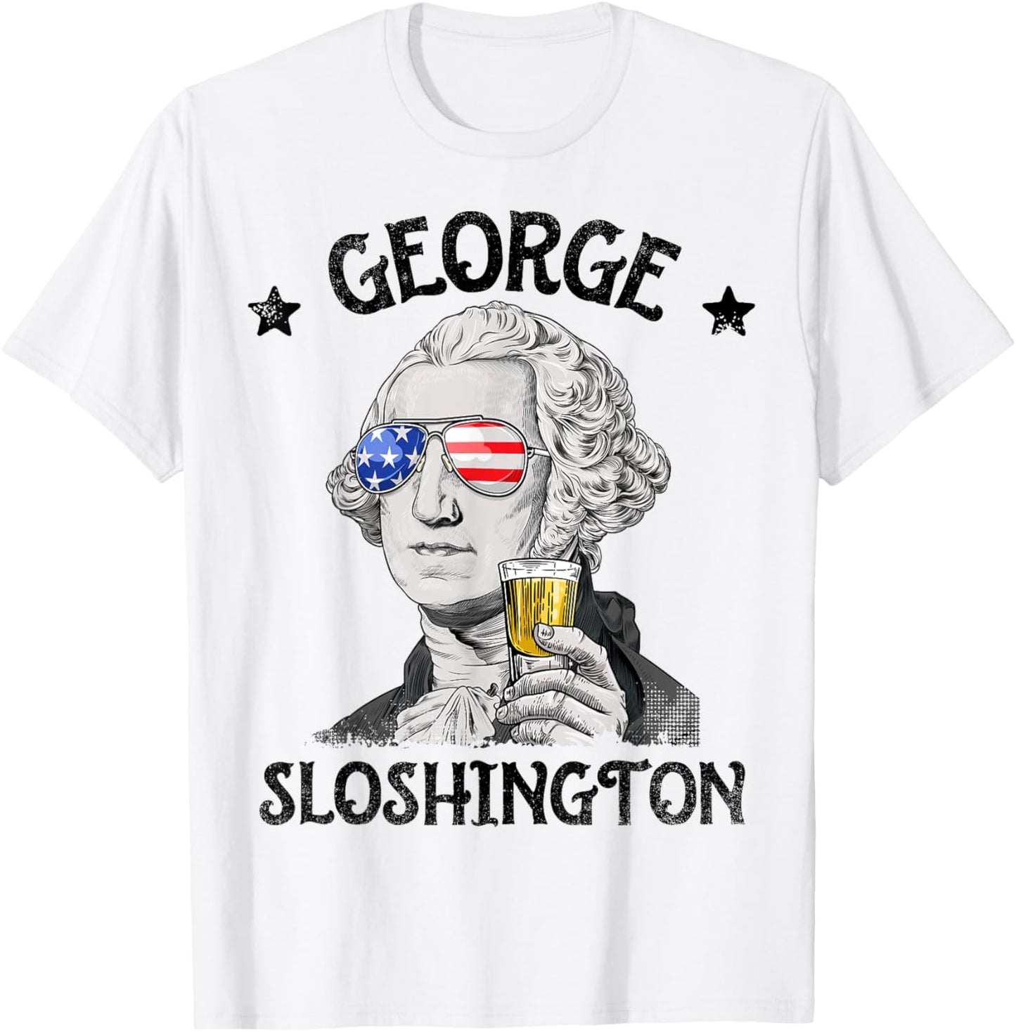 George Sloshington Washington 4Th Of July Men Women Usa Flag