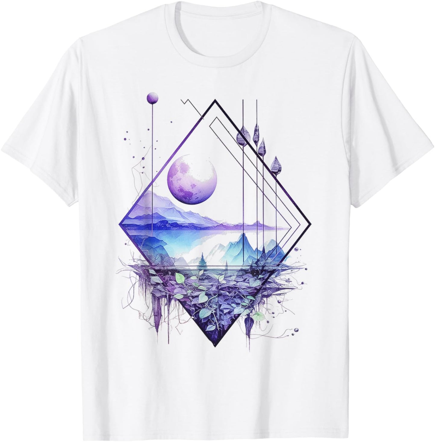 Nature Lover Polygon Art Geometric Abstract Graphic Nature